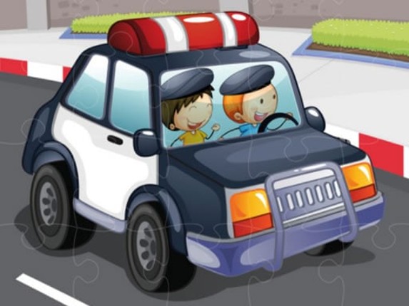 Police Cars Jigsaw Game Image