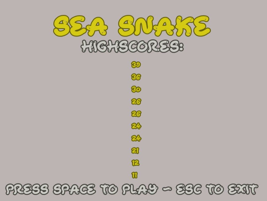 Games like Sea Snake (C++ / SFML)