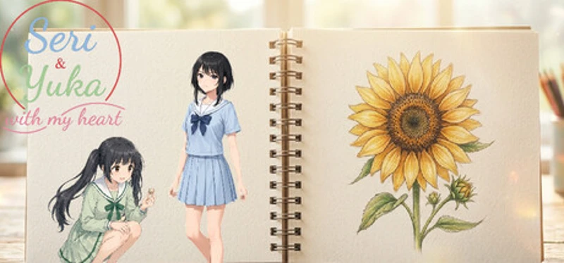 Seri & Yuka with my heart Image