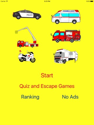 Which is the same Emergency Vehicle (Fire Truck, Ambulance ,Police Car)? screenshot