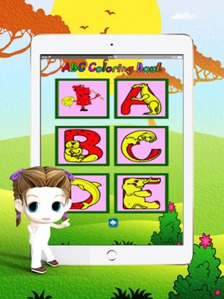 ABC Draw Pad : Learn to painting and drawing coloring pages printable for kids free Image