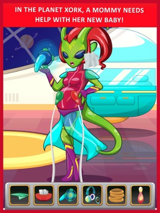 Alien Mommy New Baby Doctor - mommy's newborn babycare sister & girl family adventure games Image