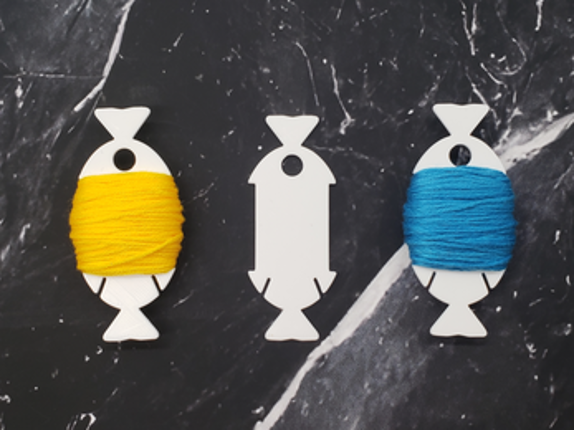 Candy - Decorative Cross Stitch Notion, Bobbin, STL Digital Download screenshot