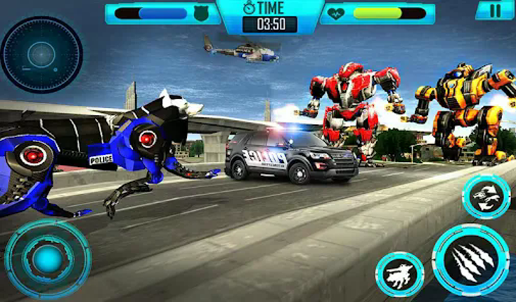 Wolf Robot Police Copter Games Image