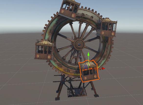 Steampunk Rustic Nightmare Ferris Wheel Image