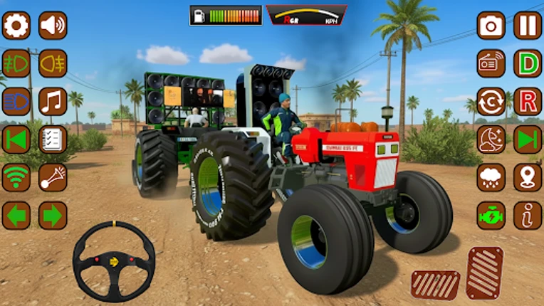 Indian Tractor Farming Game 3D Image