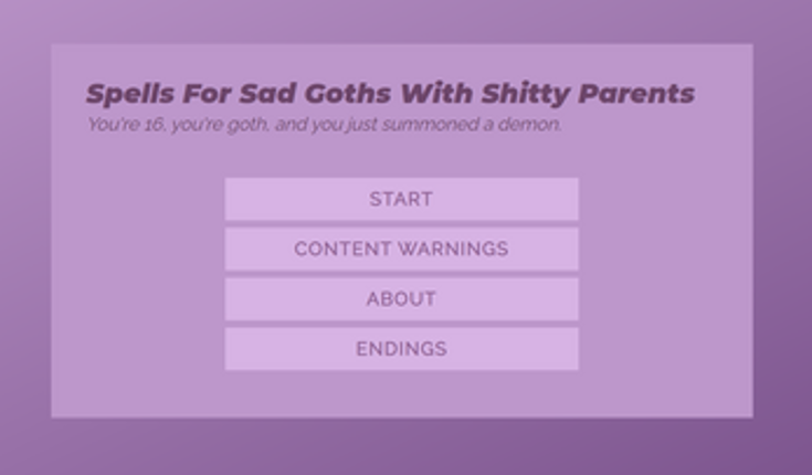 Spells For Sad Goths With Shitty Parents Image