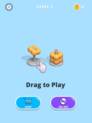 Hoop Stack - Color Hoop 3D screenshot