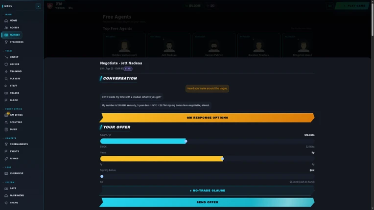 OvertimeGM: Hockey Manager Image