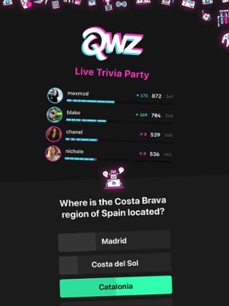 QWZ: Live Trivia Party screenshot