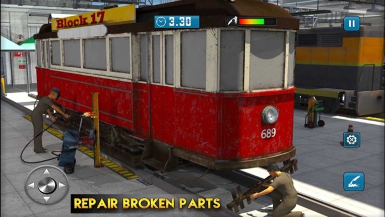Real Train Mechanic Simulator: 3D Work-shop Garage screenshot