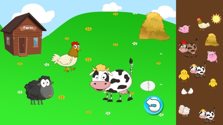 Anna's animals farm house - (Happy Box)free english learning toddler games screenshot