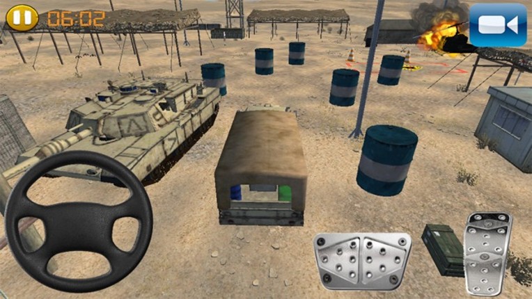 Army Trucks Emergency Parking : Battle-Ground  Rumble. Play Real Redline Game screenshot