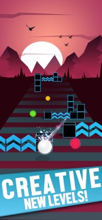 Ball Race on Color Road Image