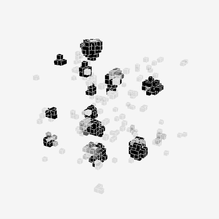 Cellular automata 3D Image