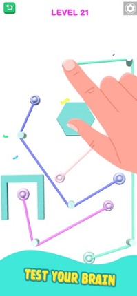 Color Rope Puzzle: Roll Around screenshot