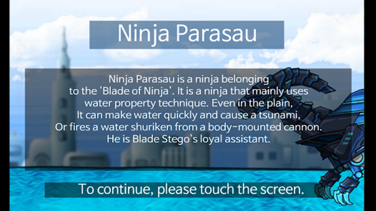 Dino Robot - Ninja Parasau screenshot