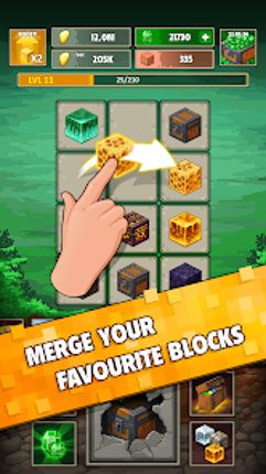 Minetap 3D: Idle-Merge RPG screenshot