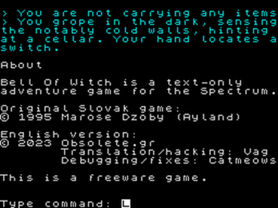 Bell Of Witch English translation/hack Image