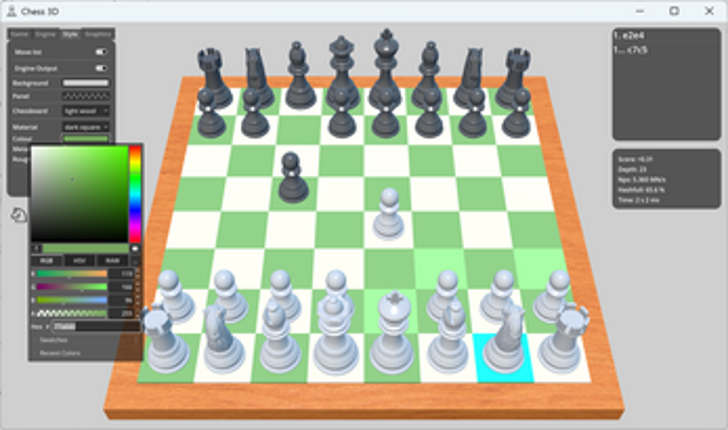 Chess 3D - Stockfish GUI Image