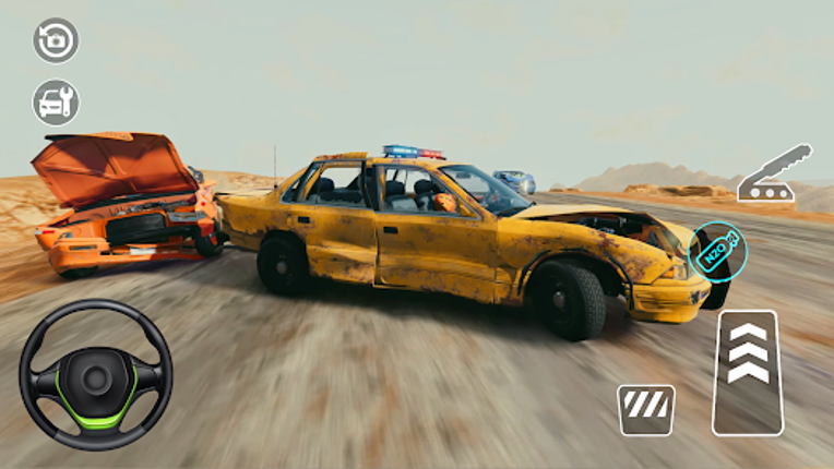 Jumping Car Damage Test Game Image