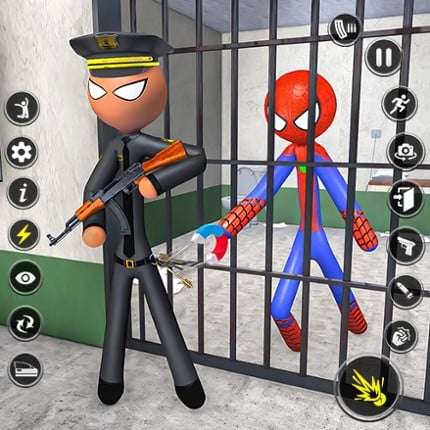 Spider Stick Hero Prison Break Image