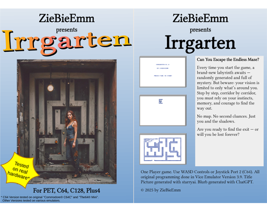 Irrgarten (PET,C64,C128,Plus4) Image