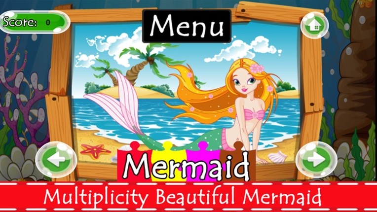 Mermaid Princess Jigsaw Puzzles Games For Kids screenshot
