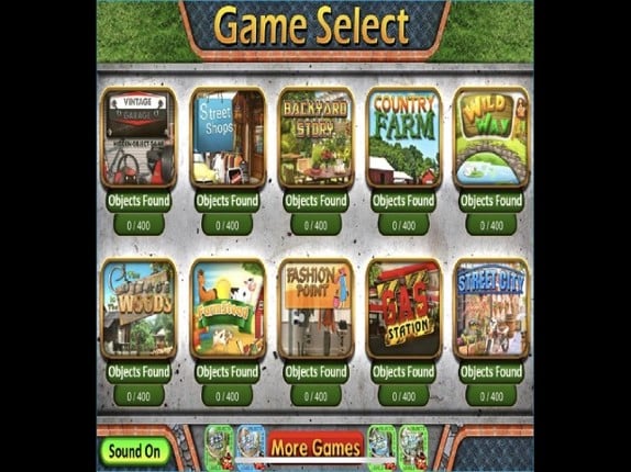 Pack 19 -10 in 1 Hidden Object screenshot