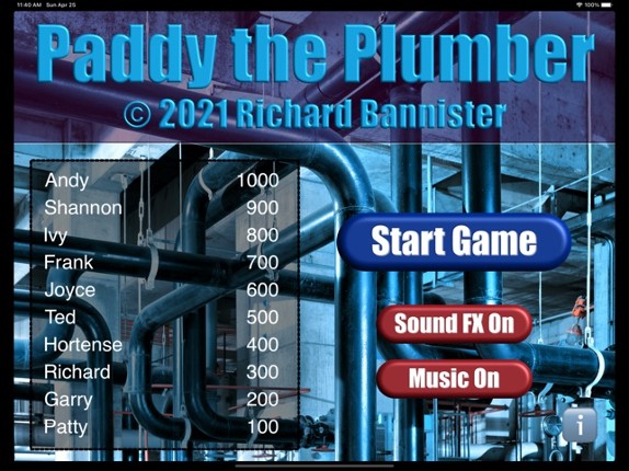 Paddy the Plumber screenshot