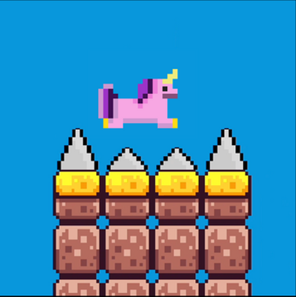 Pink Fluffy Unicorn Image