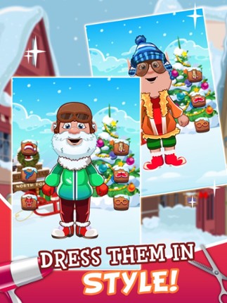 Santa's Makeover Hair Salon - pet christmas nail spa games! screenshot