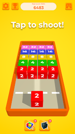 Chain Cube 2048: 3D merge game screenshot