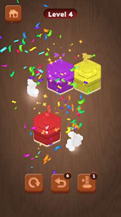 Wood Hexa Sort - Color Match screenshot