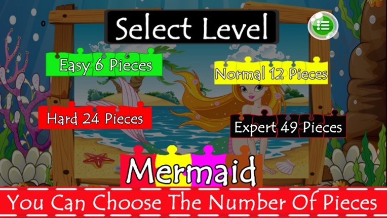 Mermaid Princess Jigsaw Puzzles Games For Kids Image