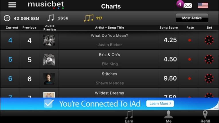 Musicbet screenshot