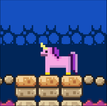 Pink Fluffy Unicorn Image