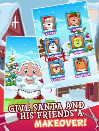 Santa's Makeover Hair Salon - pet christmas nail spa games! screenshot