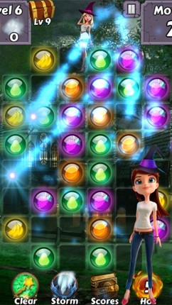Bubble Girl Soda Witch - Pop the yummy gem candy and easy shooter puzzle screenshot