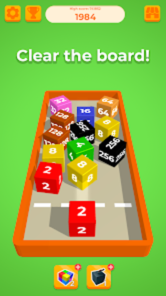 Chain Cube 2048: 3D merge game screenshot