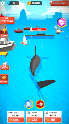 Idle Shark World - Tycoon Game screenshot
