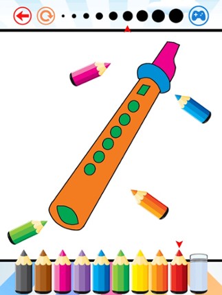 Music Coloring Book - Drawing and Painting Musical Instrument Game HD Image