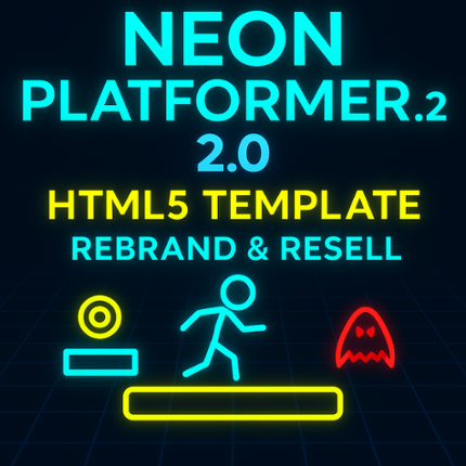 Neon Platformer 2.0 – HTML5 Template (Rebrand & Resell) Image