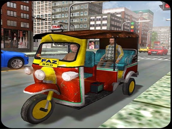Tuk Tuk Auto Rickshaw Driver: Tuk Tuk Taxi Driving Image