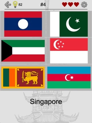 Asian Countries &amp; Middle East - Flags and Capitals Image