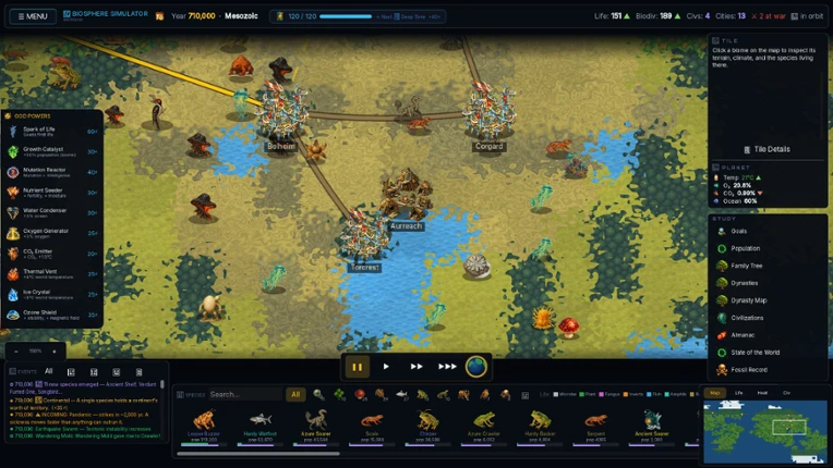 Biosphere Simulator screenshot