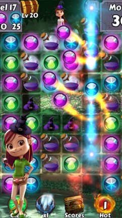 Bubble Girl Soda Witch - Pop the yummy gem candy and easy shooter puzzle screenshot
