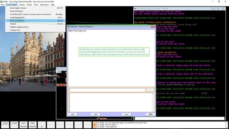 City of Ages: Picture Supportive Text MUD screenshot