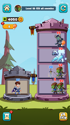 Hero Tower Wars - Merge Puzzle screenshot