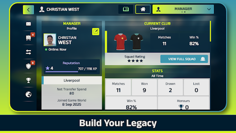 Football Club Manager screenshot